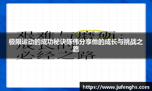 极限运动的成功秘诀陈伟分享他的成长与挑战之路